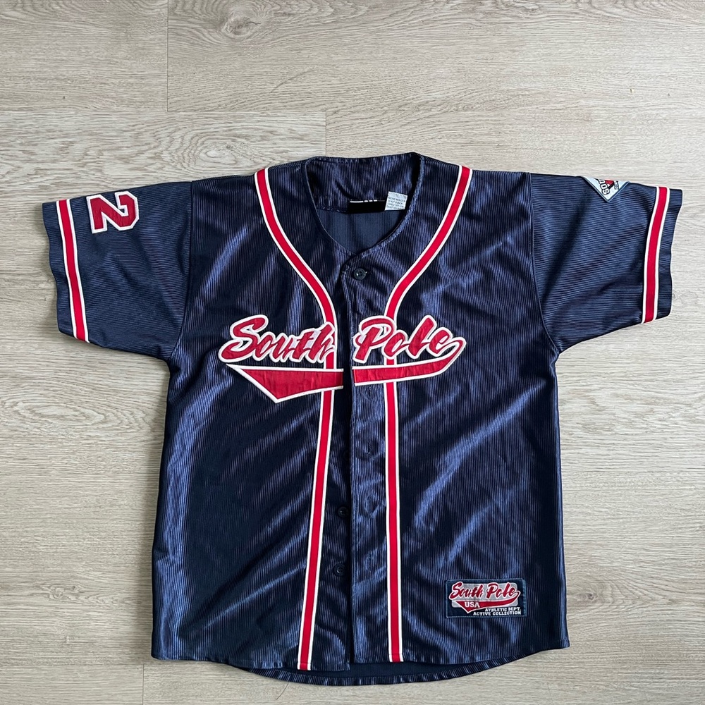 Vintage Y2K Southpole Diamond Collection Baseball Jersey size M Kids
